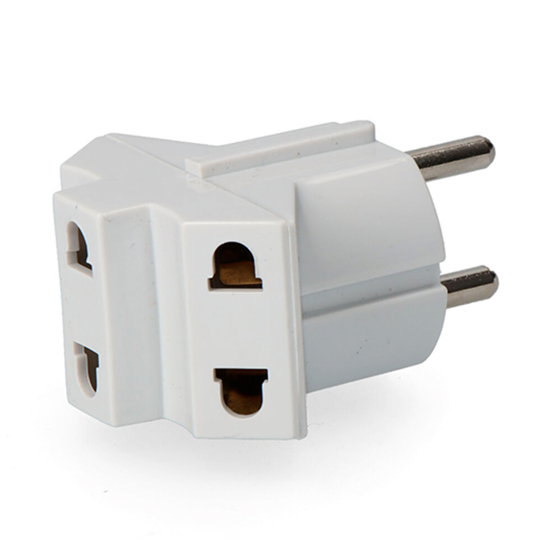 Adaptador triple sin tierra