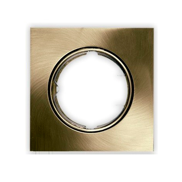 Aro basculante cuadrado oro viejo