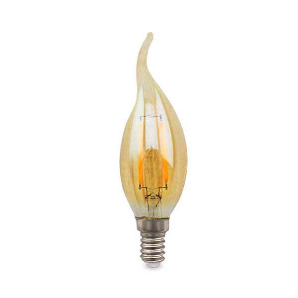 Bombilla LED vela candela ámbar