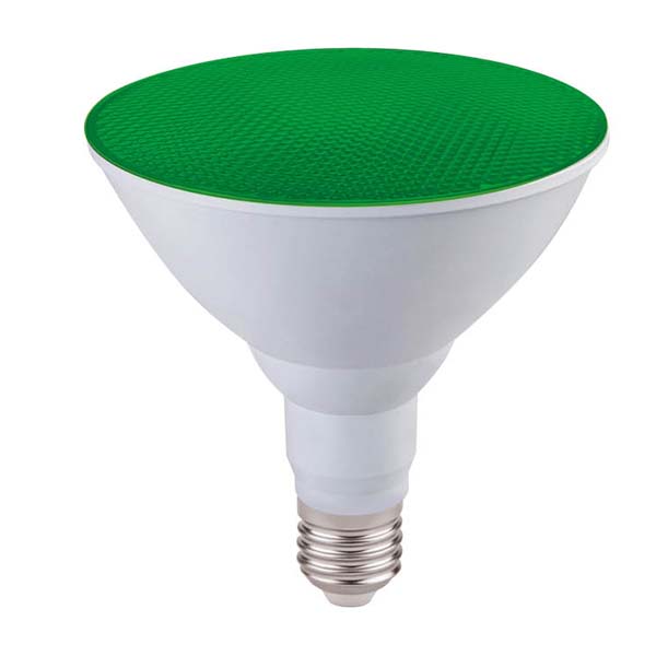 Bombilla PAR 38 led VERDE