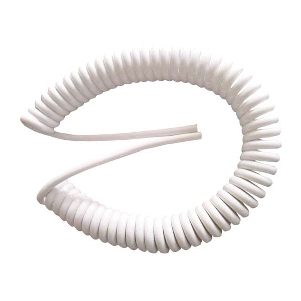 Cable espiral blanco