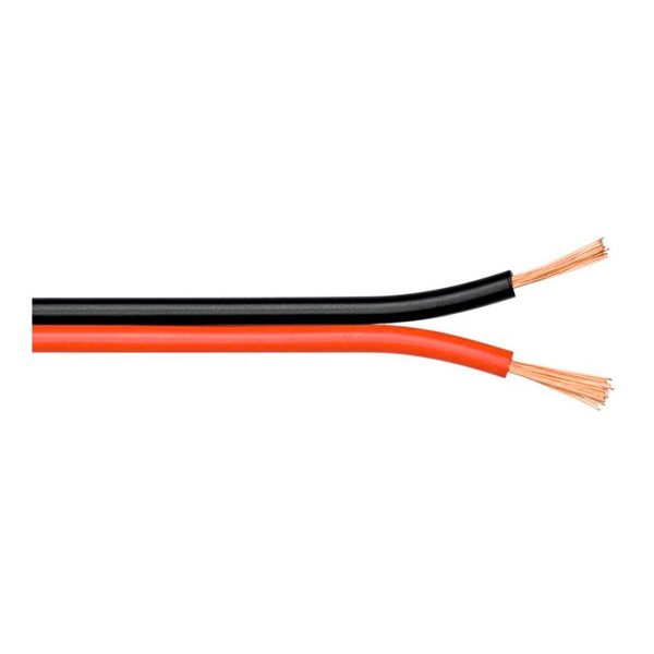 Cable paralelo rojo y negro