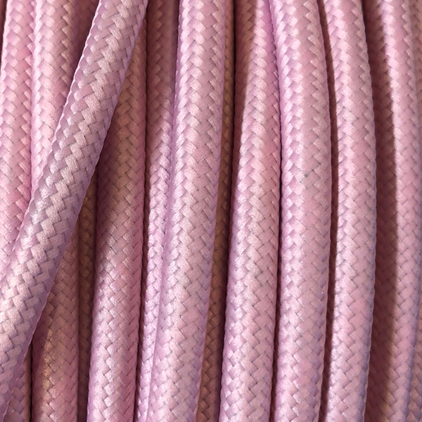 Cable redondo rosa bebe