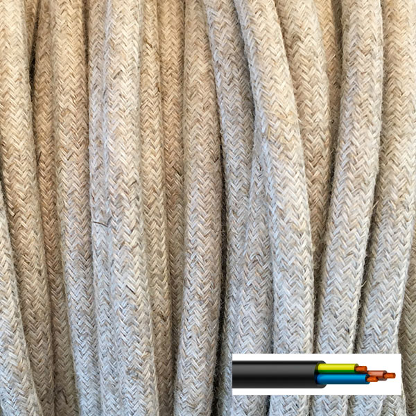Cable textil lino 3x0,75mm