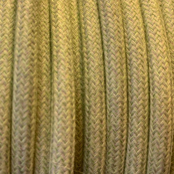 Cable textil Verde mate