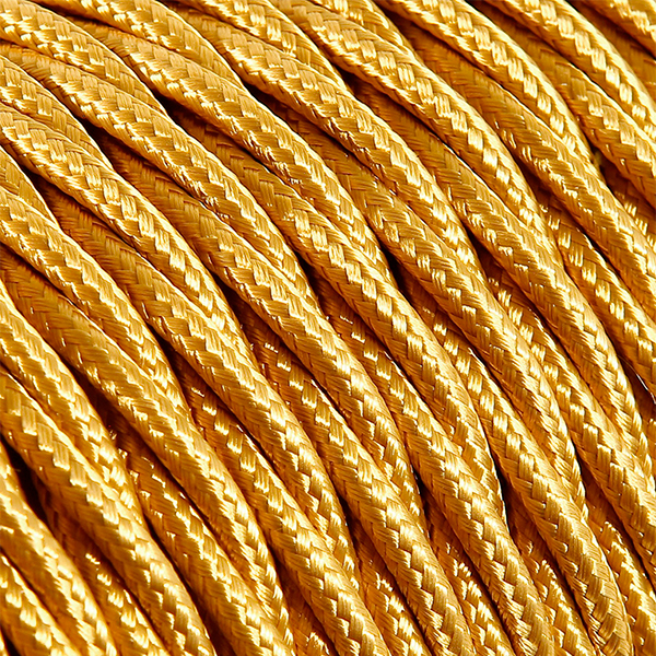 Cable trenzado oro mate