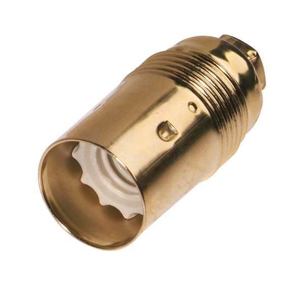 Casquillo metal Dorado E14