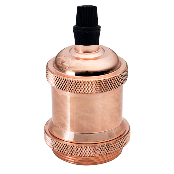 Casquillo vintage cobre brillo