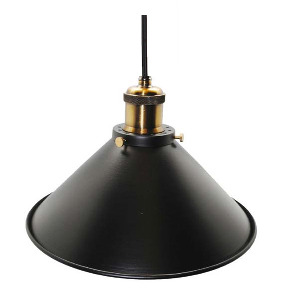 Colgante pantalla metal negra