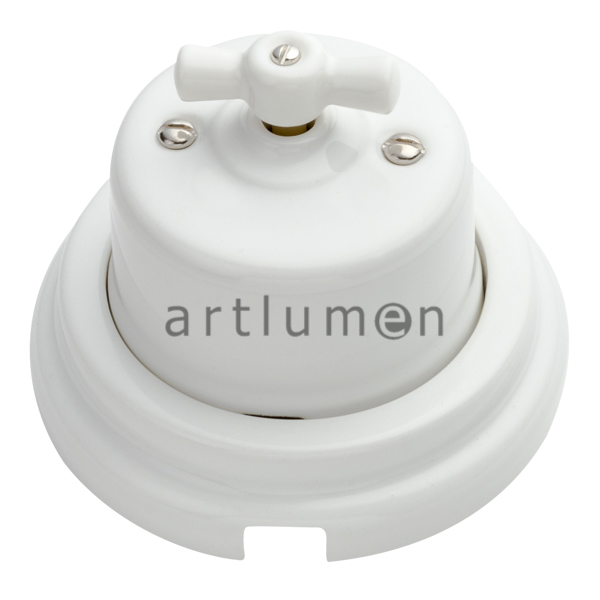 Conmutador con base porcelana