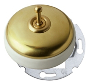 Cruzamiento porcelana y latón empotrar