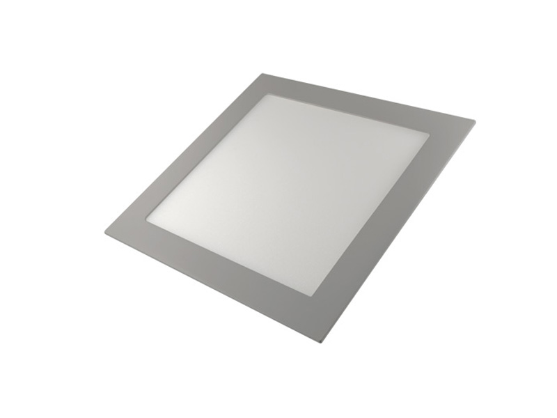 Downlight LED cuadrado gris 12W 3000k