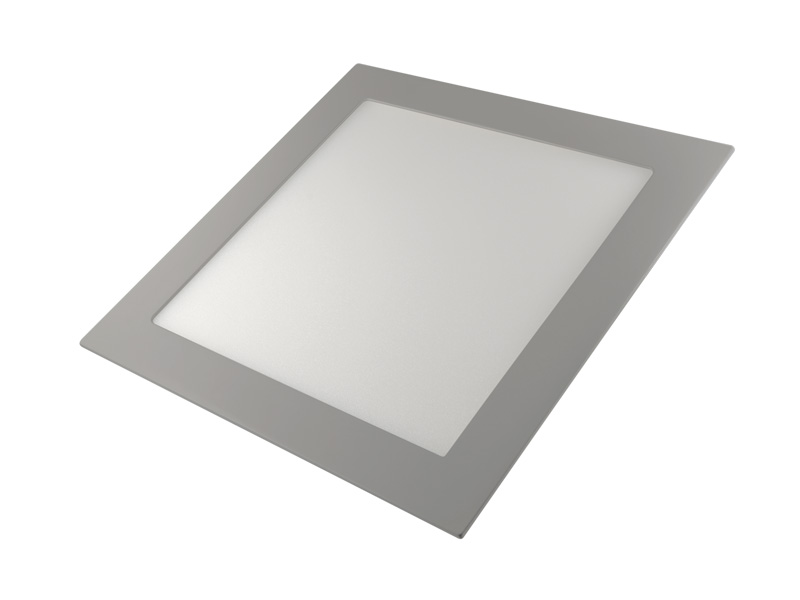 Downlight LED cuadrado gris 20W 3000k