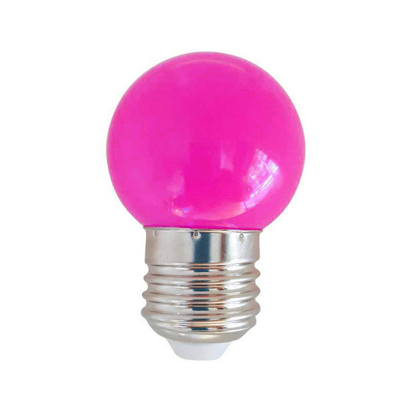 Esférica LED 0,5W E27 Rosa