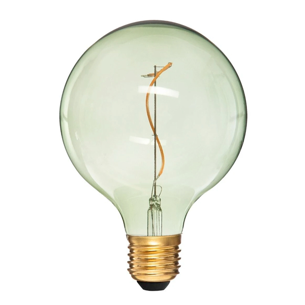 Globo LED cristal ahumado verde