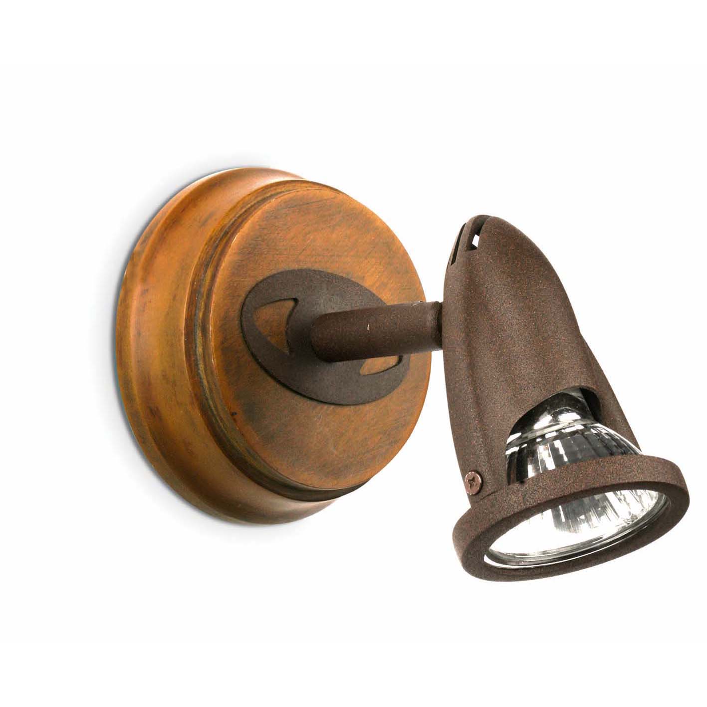 Lámpara foco marrón óxido