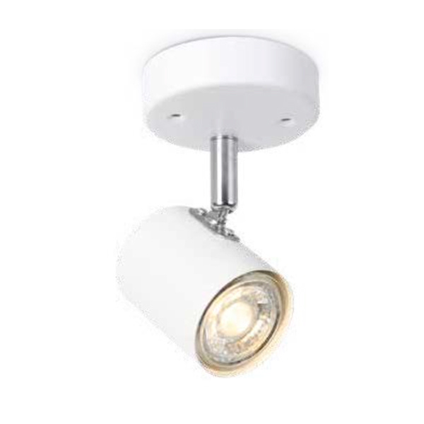 Lámpara foco metal Blanca