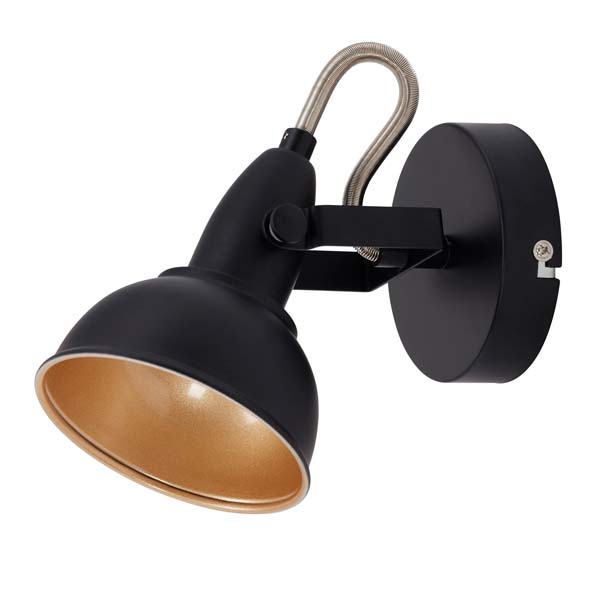 Lámpara pared pantalla Negra