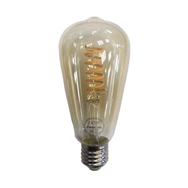 Pebetero espiral ámbar