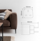 Adaptador desde clavija inglesa