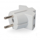 Adaptador triple sin tierra