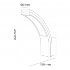 Aplique brazo blanco LED cálido