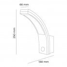 Aplique exterior LED sensor