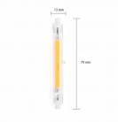 Bombilla LED Regulable 78mm cálida