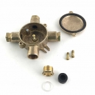 Caja empalmes latón x4