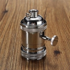 Casquillo plata con interruptor