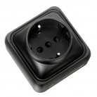 Enchufe T.T. superficie grafito