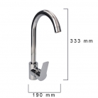 Grifo monomando de fregadero moderno