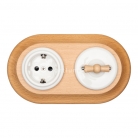 Int. y enchufe lazo y madera clara