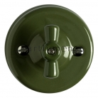 Interruptor de porcelana verde