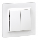 Interruptor doble Blanco Simon