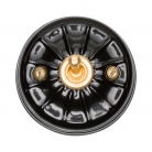 Interruptor latón porcelana grabada