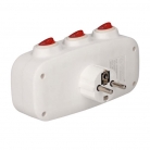 Ladrón triple con multi interruptor