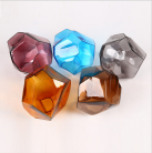 Lámpara cristal deformado ámbar