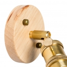 Lámpara pared madera y latón