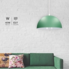 Lámpara techo campana verde
