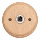 Pulsador de madera clara