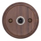 Pulsador de madera nogal