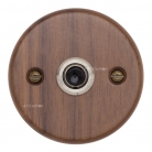 Pulsador de madera nogal