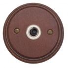 Pulsador de madera oscura