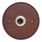 Pulsador de madera oscura