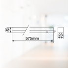 Regleta LED con interruptor 58 cm