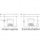 Regulador y marco porcelana blanca
